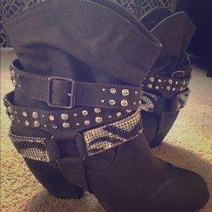 Not Rated Gray Booties